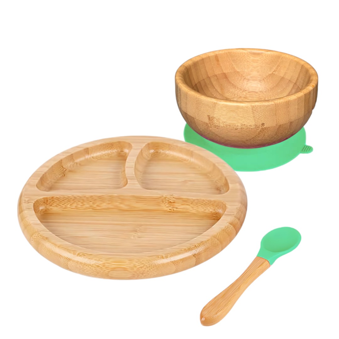 Bamboo Weaning Set - Green Green Bamboo Set