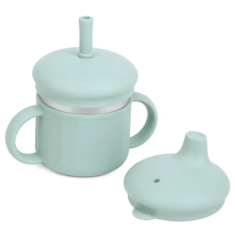 Pink Silicone Sippy Cup