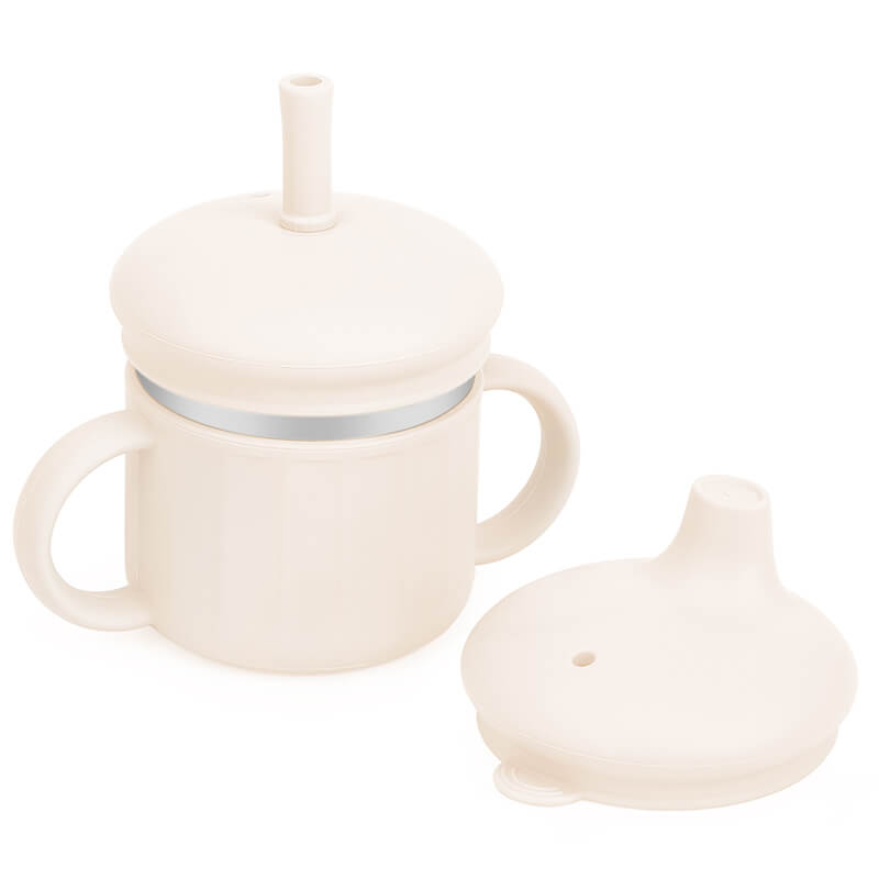 Beige Baby Silicone Cup