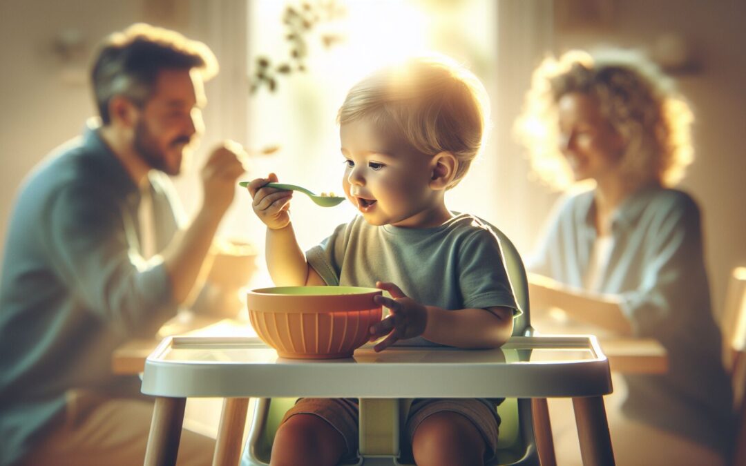Introducing your baby to food with silicone weaning sets