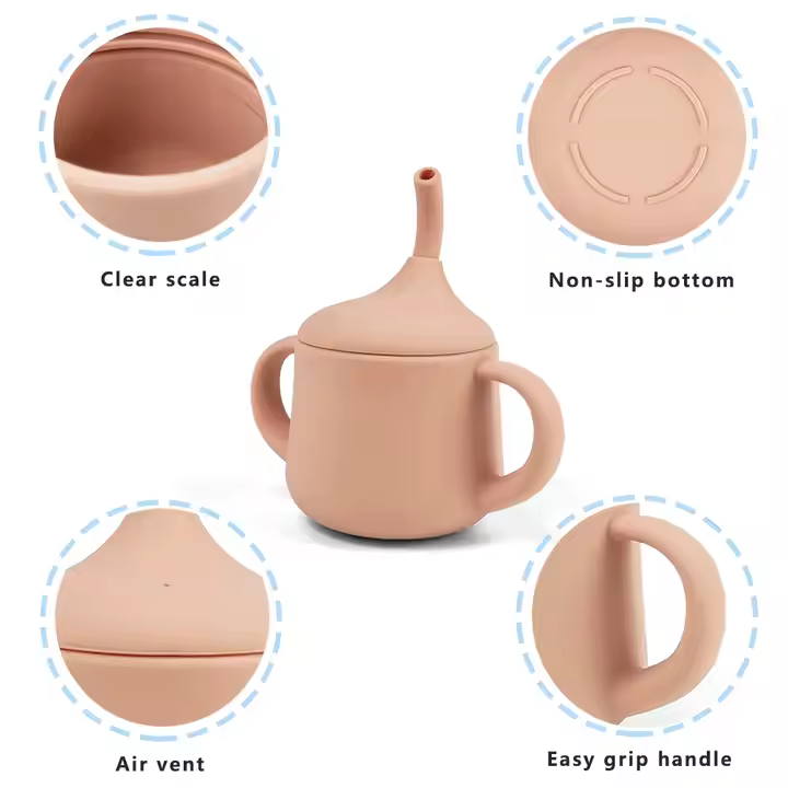 Ultimate Silicone Baby Weaning Set - Upgraded 4 Cup Suction - Image 2